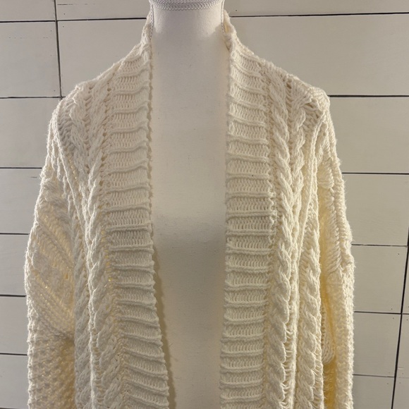 Princess Polly Cream Open-Knit Cardigan - Picture 7 of 10